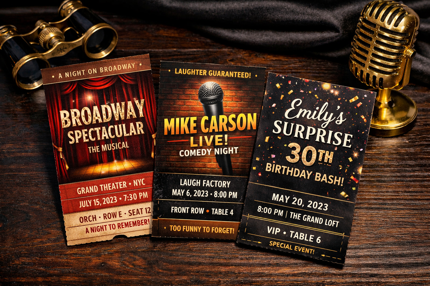 Live Entertainment Souvenir Ticket