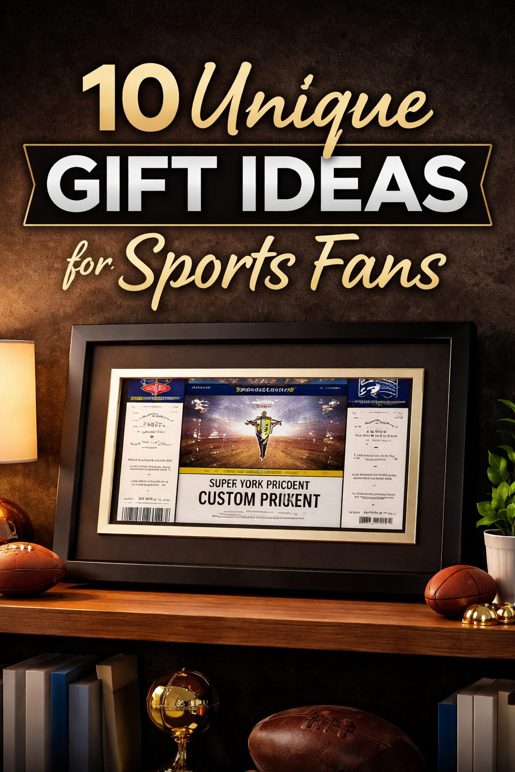 unique gift ideas for sports fans custom ticket keepsake