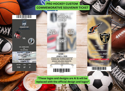Custom Sports Game Souvenir Ticket