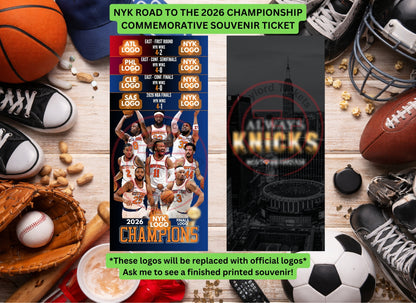 NYK - Road to the 2026 Basketball Championship Souvenir