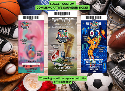 Custom Sports Game Souvenir Ticket